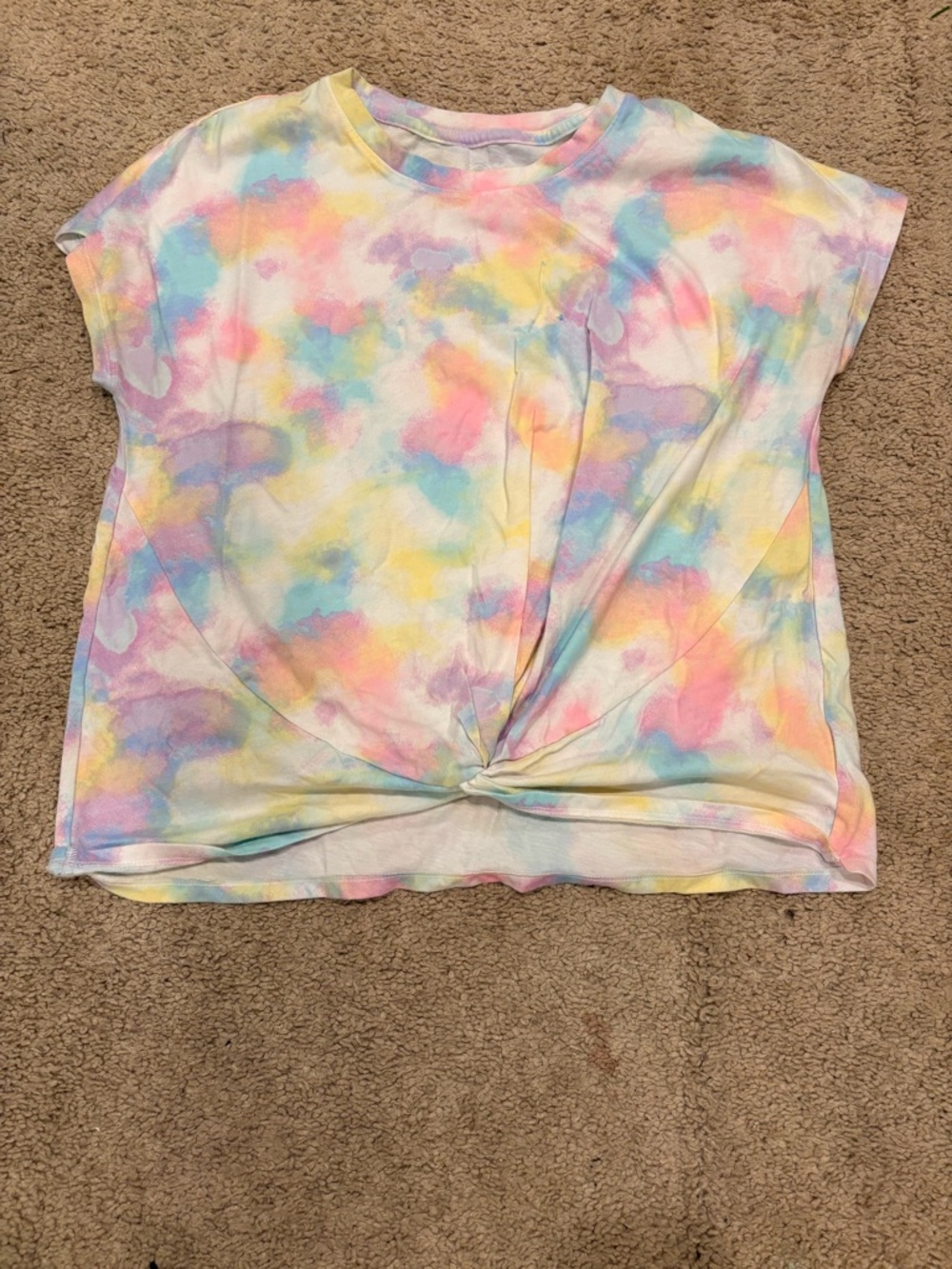wonder nation Pastel Tie-Front Tee in Pink, Yellow, Blue, Purple